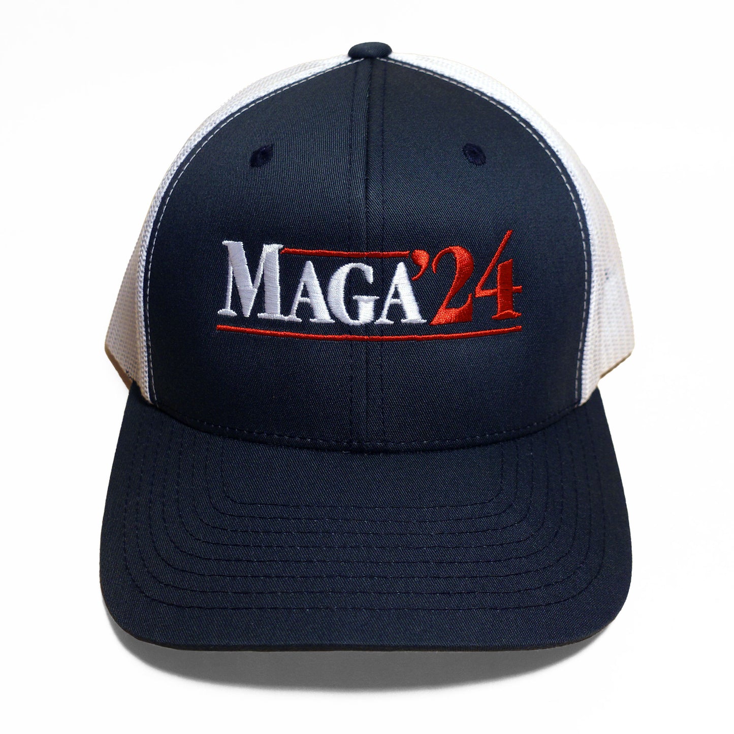 Maga'24 Trucker Hat - Navy / White