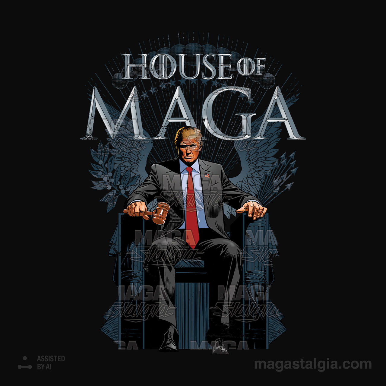 House of Maga T-Shirt - Black