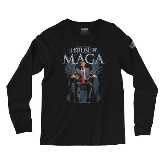 House of Maga Long Sleeve - Black