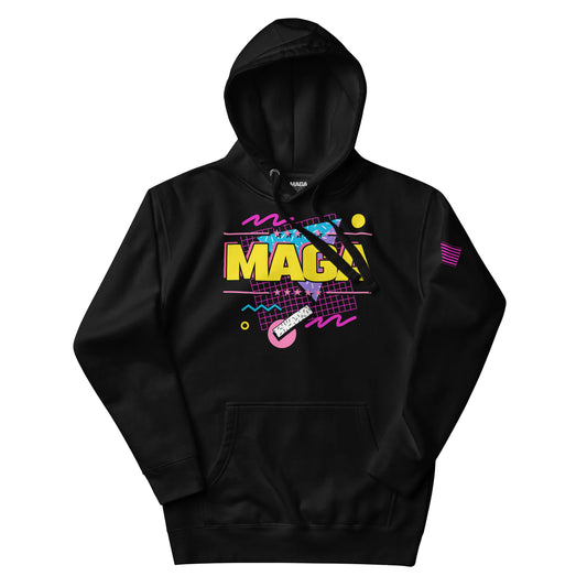 Maga Retro Logo Hoodie - Black