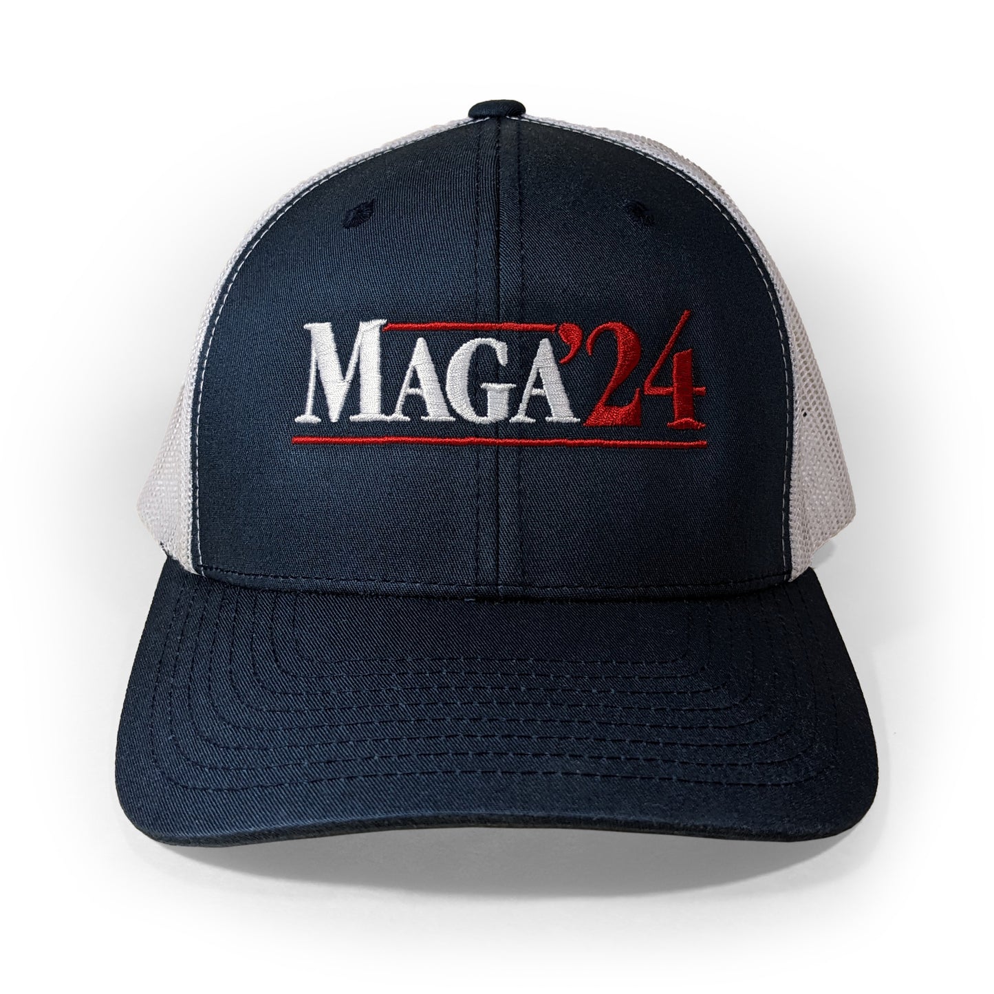 Maga'24 Trucker Hat - Navy / White