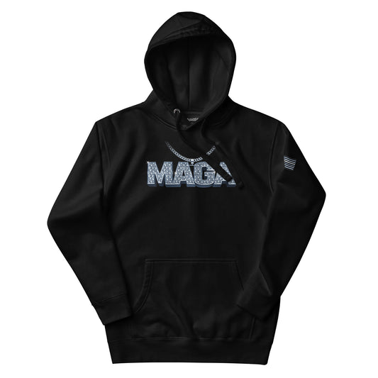 Maga Bling Logo Hoodie - Black