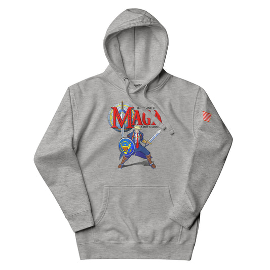 Legend of Maga Hoodie - Athletic Heather