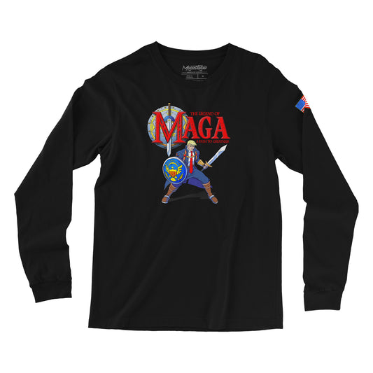 Legend of Maga Long Sleeve - Black Heather