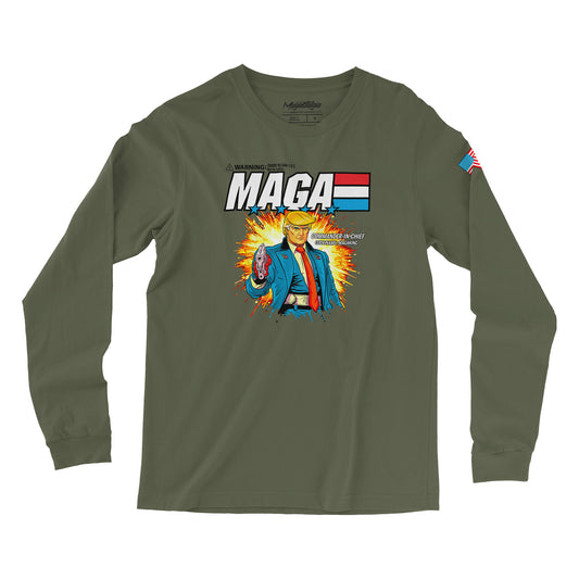 MAGA Commander Long Sleeve - Military Green