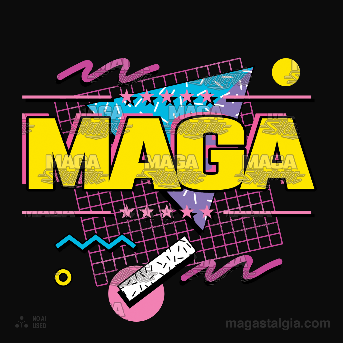 Maga Retro Logo Hoodie - Black