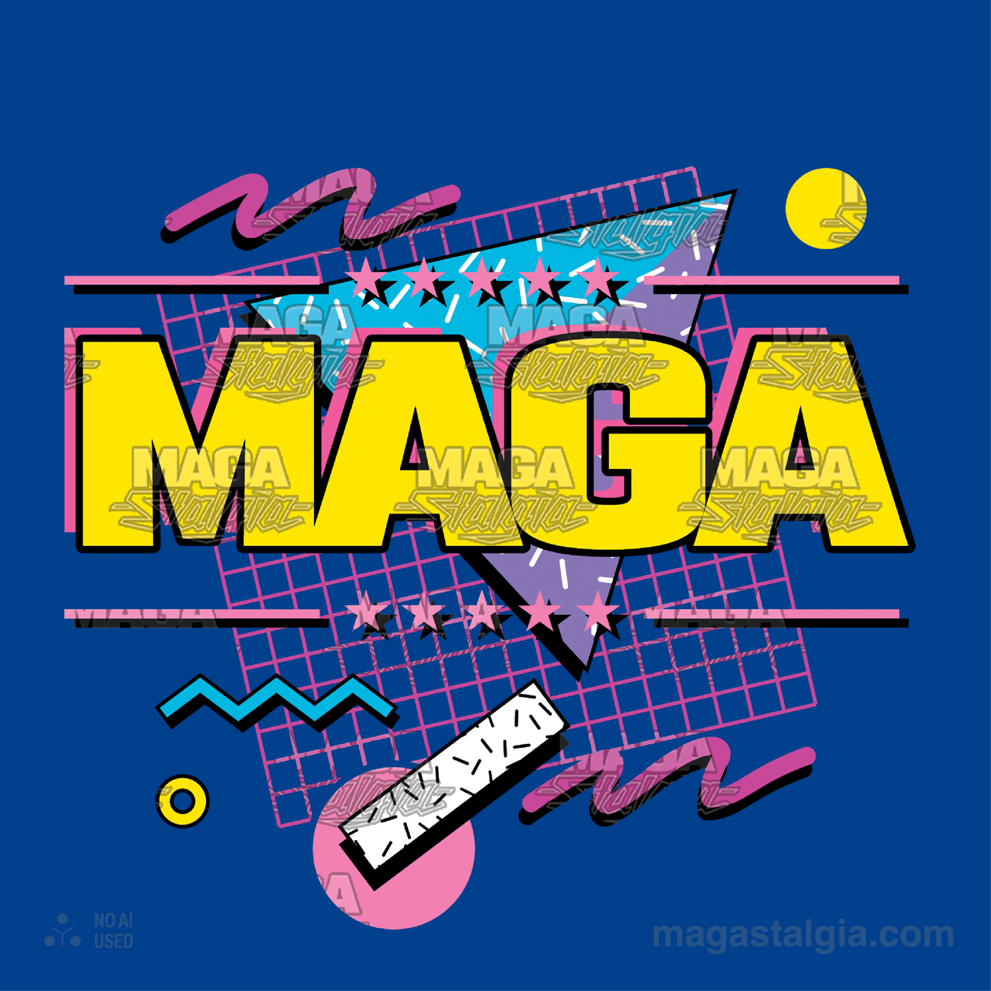 Maga Retro Logo Long Sleeve - Royal