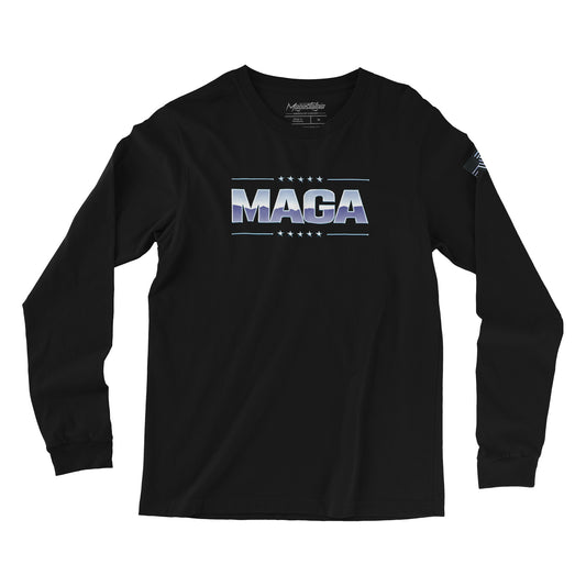 Maga Chrome Logo Long Sleeve - Black