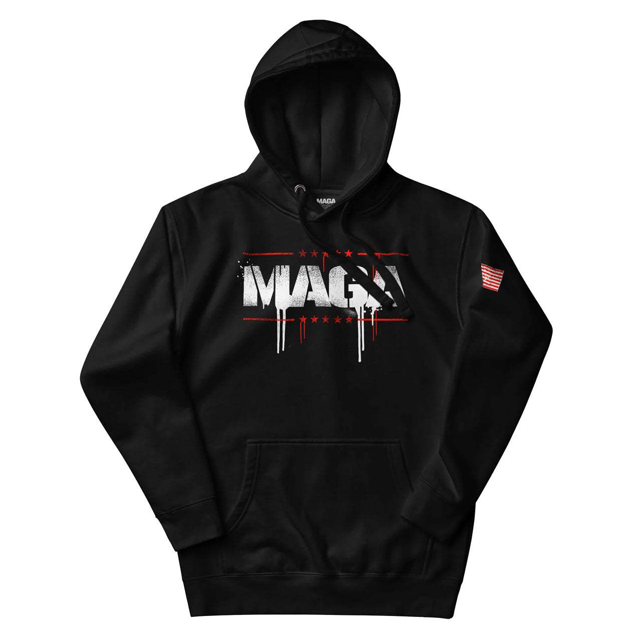 Maga Drip Logo Hoodie - Black