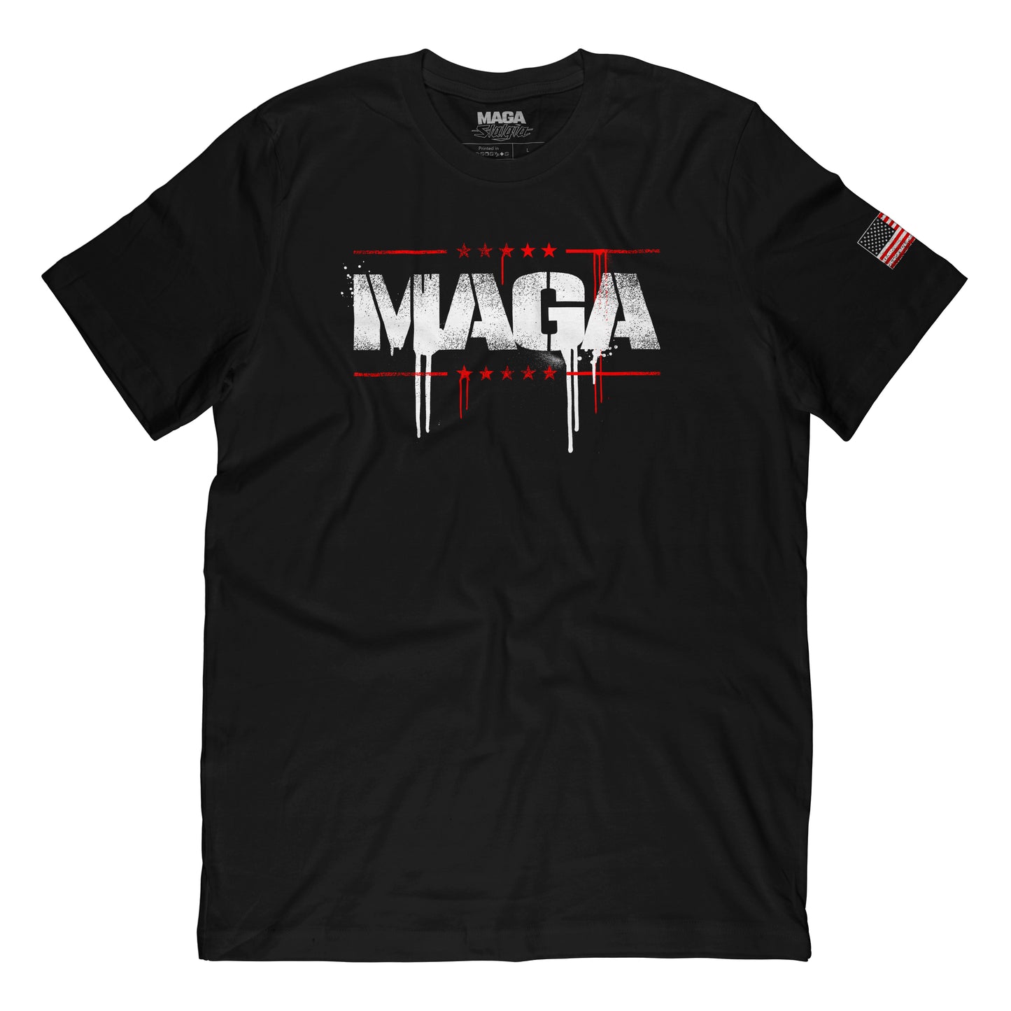 Maga Drip Logo T-Shirt - Black