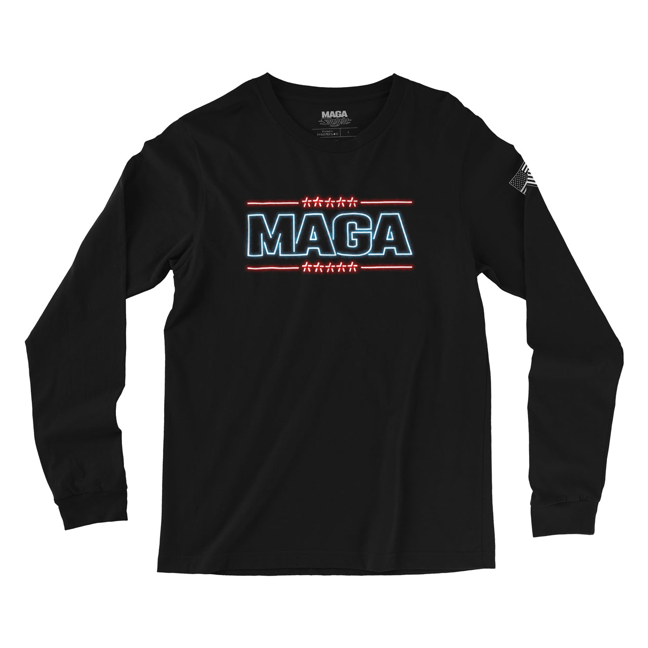 Maga Neon Logo Long Sleeve - Black