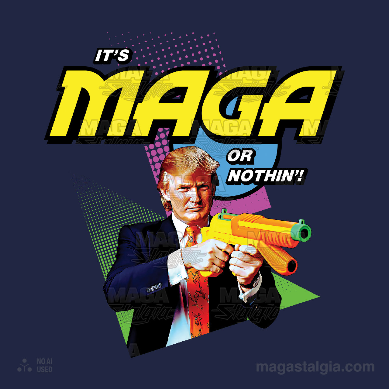 Maga or Nothing T-Shirt - Navy