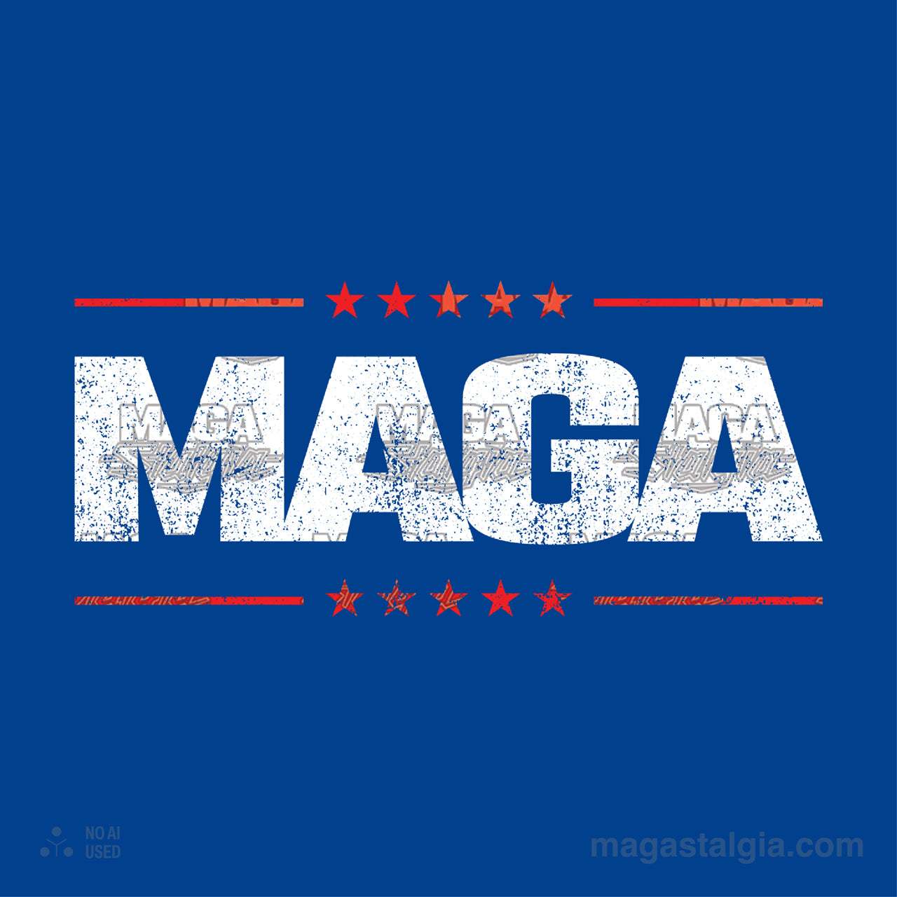 Maga Washed Logo Hoodie - Royal