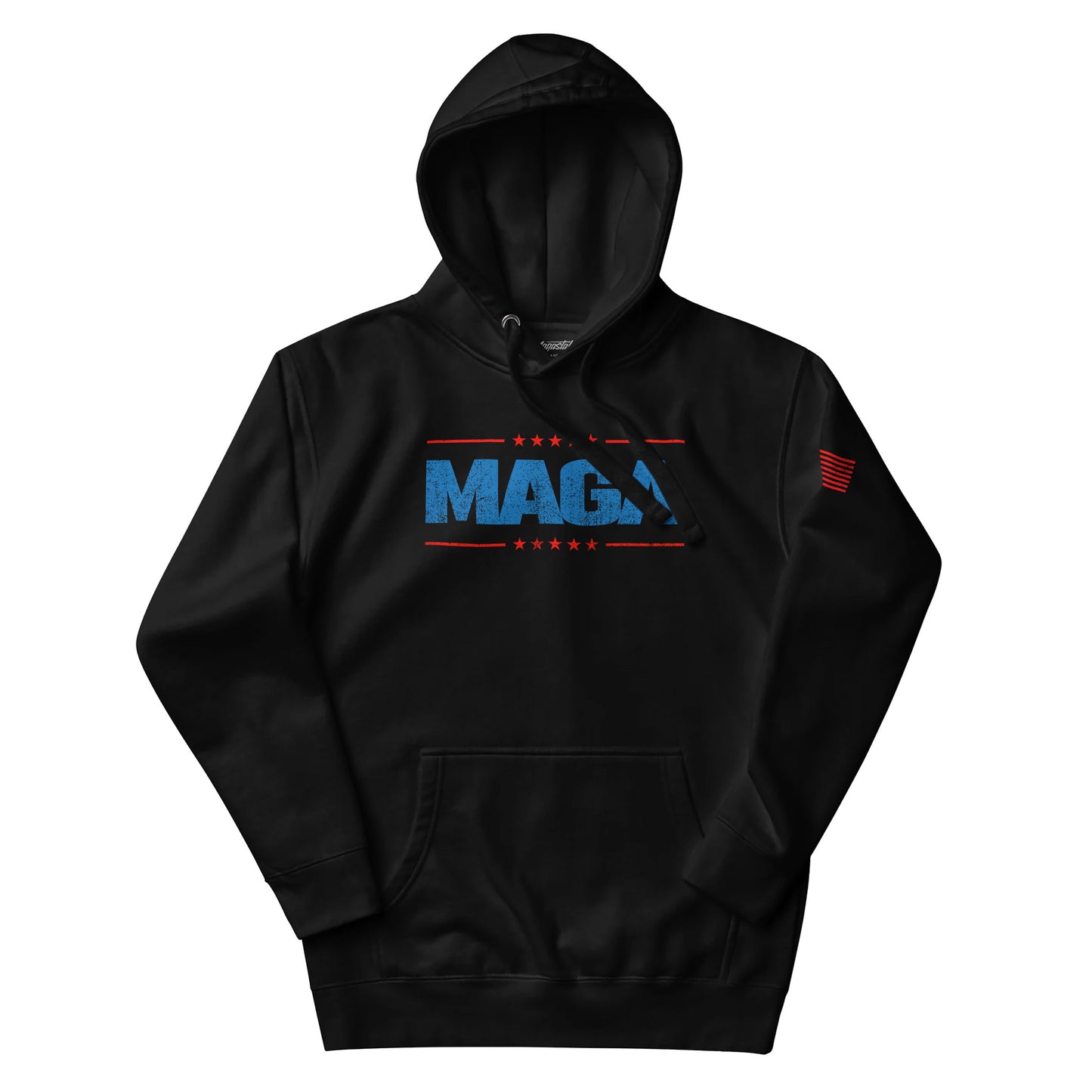 Maga Washed Logo Hoodie - Black