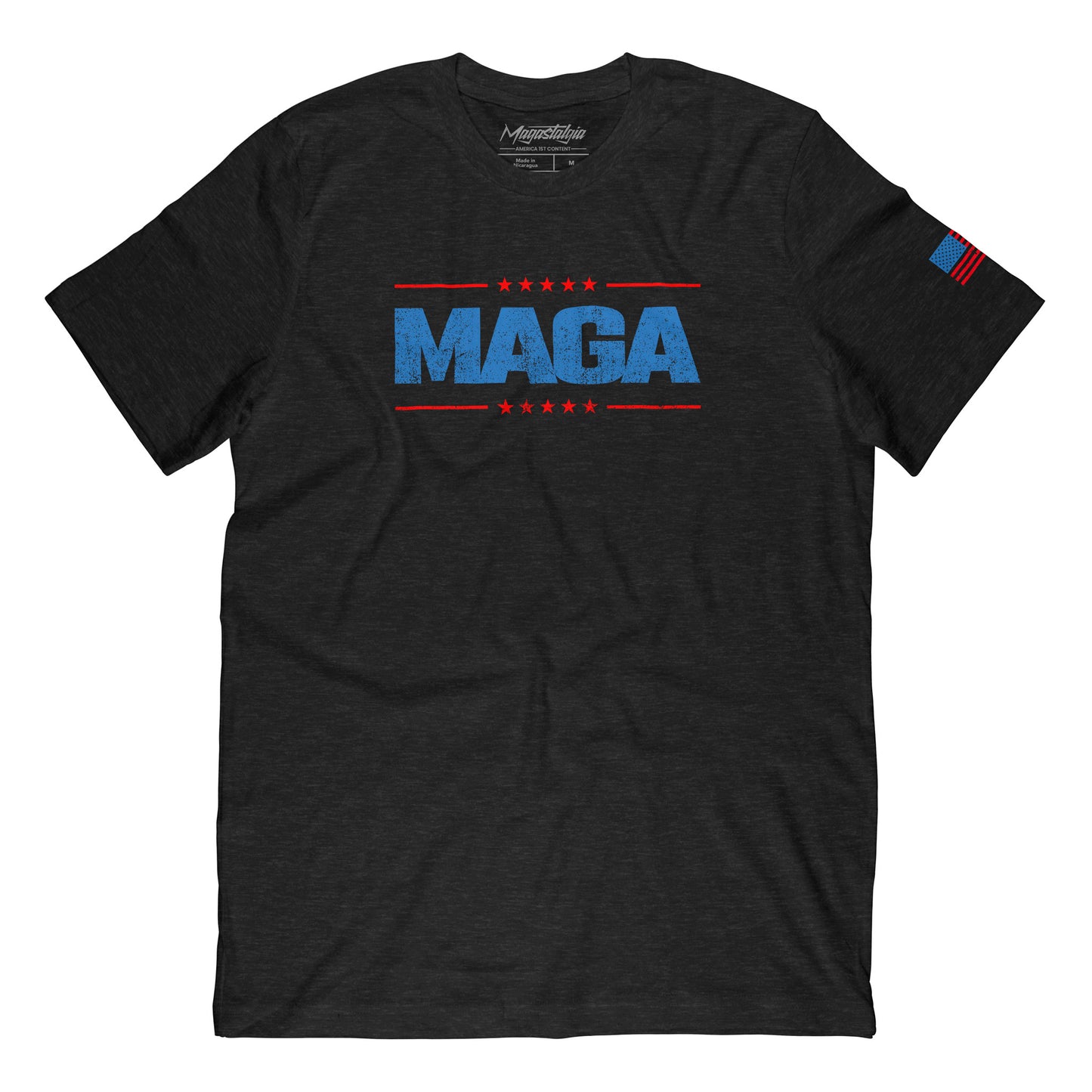 Maga Washed Logo T-Shirt - Black Heather