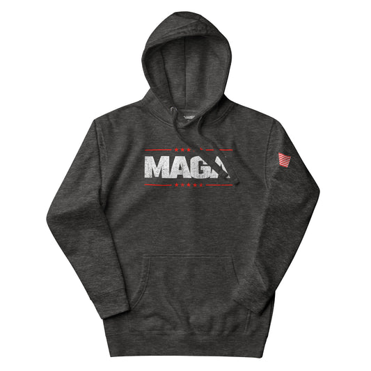 Maga Washed Logo Hoodie - Charcoal Heather