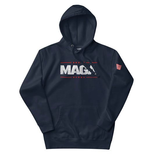 Maga Washed Logo Hoodie - Navy