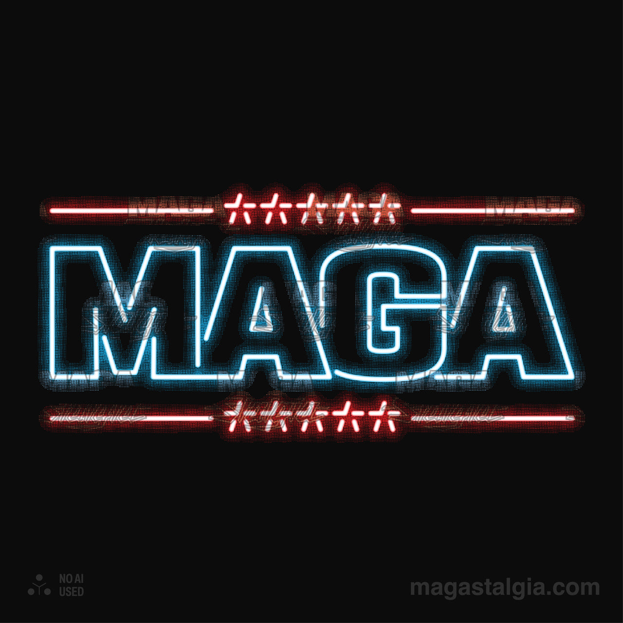 Maga Neon Logo Long Sleeve - Black