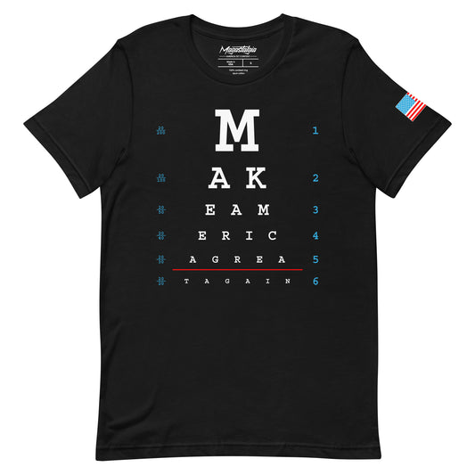 MAGA Vision Eye Chart T-Shirt