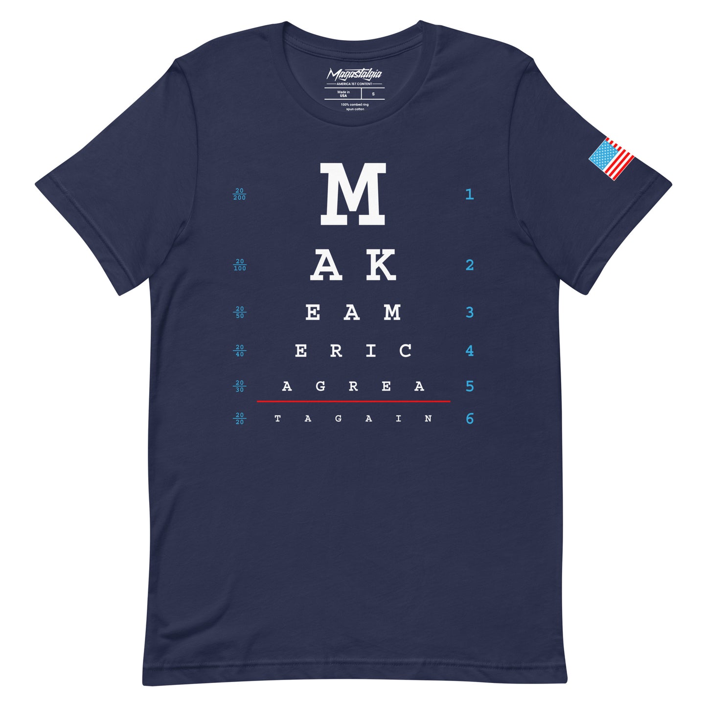 MAGA Vision Eye Chart T-Shirt